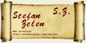 Stefan Zelen vizit kartica